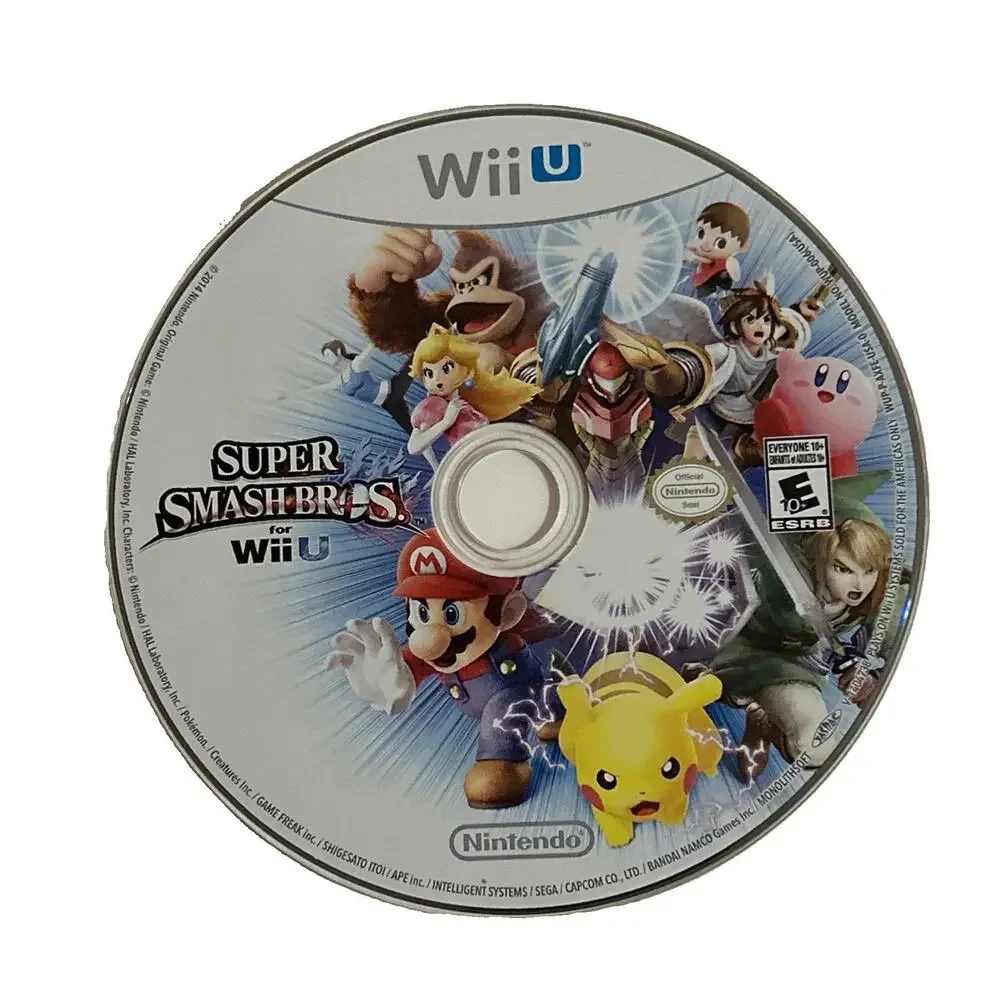 Super Smash Bros Wii U 2014 DISC ONLY Tested and Working